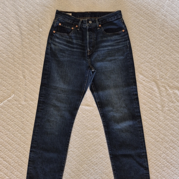 Levi's Denim - Levi's Women's Dark Blue Straight Leg Jeans